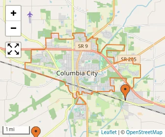 Area schools map